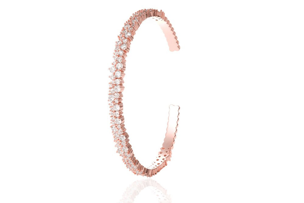 ANAH Luminated Open Bangle  - Roségold - LIMITIERT