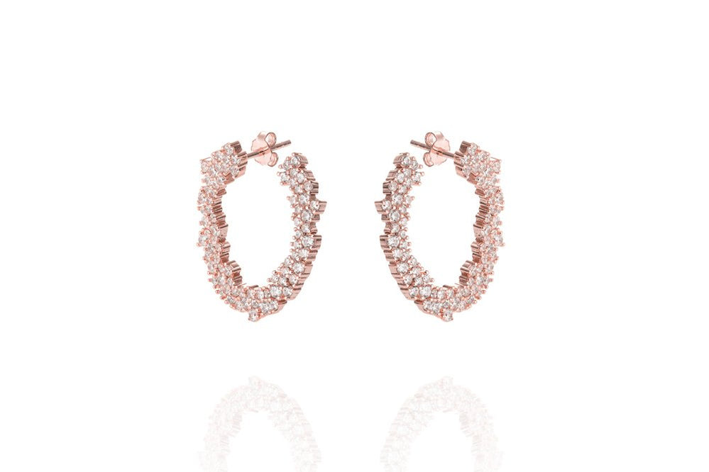 ANAH - FINE LUMINATE HIDDEN EARRING - Roségold - LIMITIERT