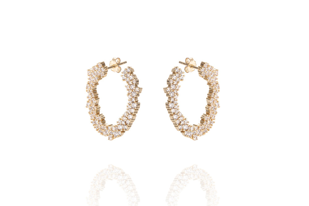 ANAH - FINE LUMINATE HIDDEN EARRING - Gold - LIMITIERT