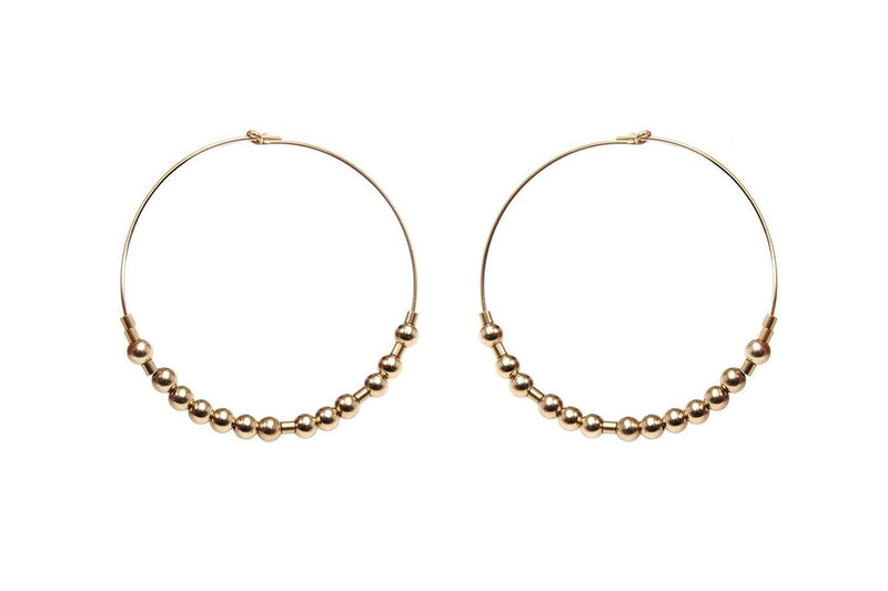 Meaningful Hoops - extravagante Morsecode Creolen - Gold - CLASSYANDFABULOUS JEWELRY