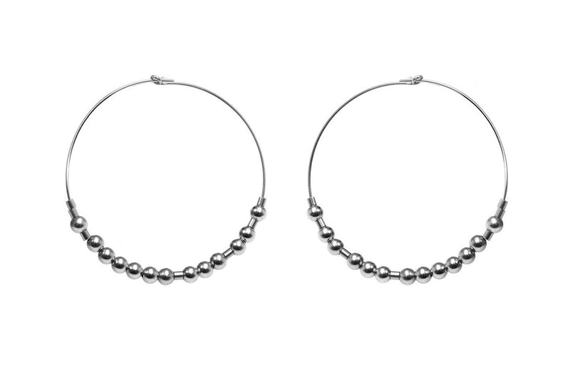 Meaningful Hoops - extravagante Morsecode Creolen - Silber - CLASSYANDFABULOUS JEWELRY