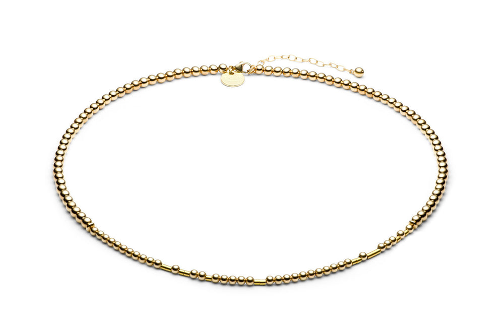 Kugelkette/ Namenskette • Morsecode • SHE'S MAD BUT SHE'S MAGIC • Gold - CLASSYANDFABULOUS JEWELRY