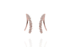 ANAH - ILLUSION WING EARRINGS -2in1 - Roségold - LIMITIERT