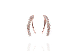 ANAH - ILLUSION WING EARRINGS -2in1 - Roségold - LIMITIERT