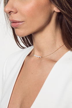 ORISA - elegante Kette mit Süßwasser Perlen - Gold - CLASSYANDFABULOUS JEWELRY