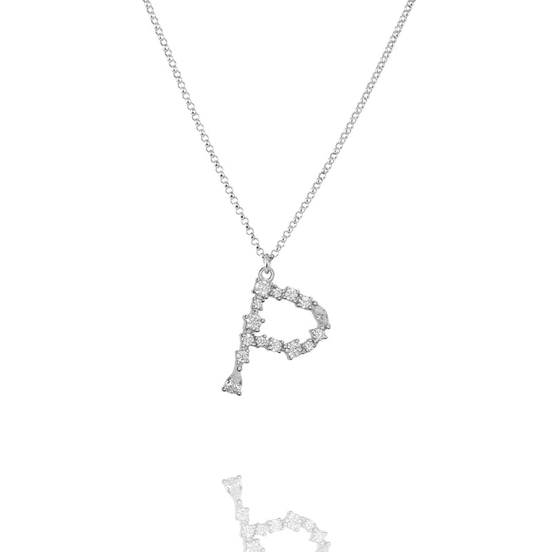 P - Buchstaben Kette - Letter Chain - Silber - SOLD OUT - CLASSYANDFABULOUS JEWELRY