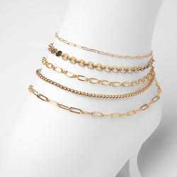 VALDA Medium Anklet - Cooles Fusskettchen - Gold - CLASSYANDFABULOUS JEWELRY