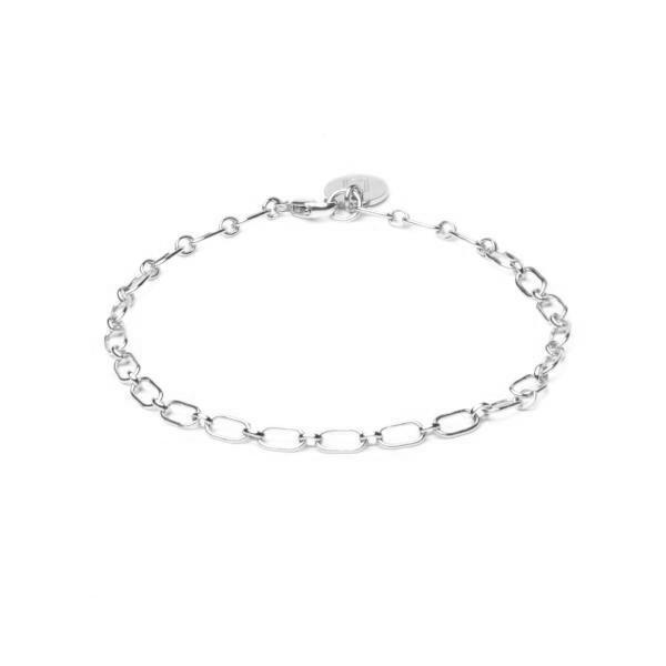 ELVA - Oval Link Bracelet - Edles Armband mit Anhänger - personalisierbar -  Silber - CLASSYANDFABULOUS JEWELRY