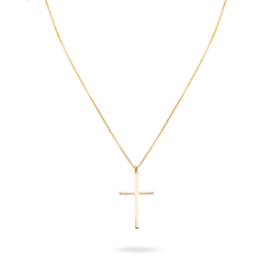 EZRA NECKLACE  - Klassische Kette mit Kreuz Anhänger -  Gold - CLASSYANDFABULOUS JEWELRY