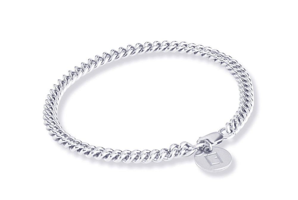 THE CURB CHAIN Anklet - Cooles Fusskettchen - Silber