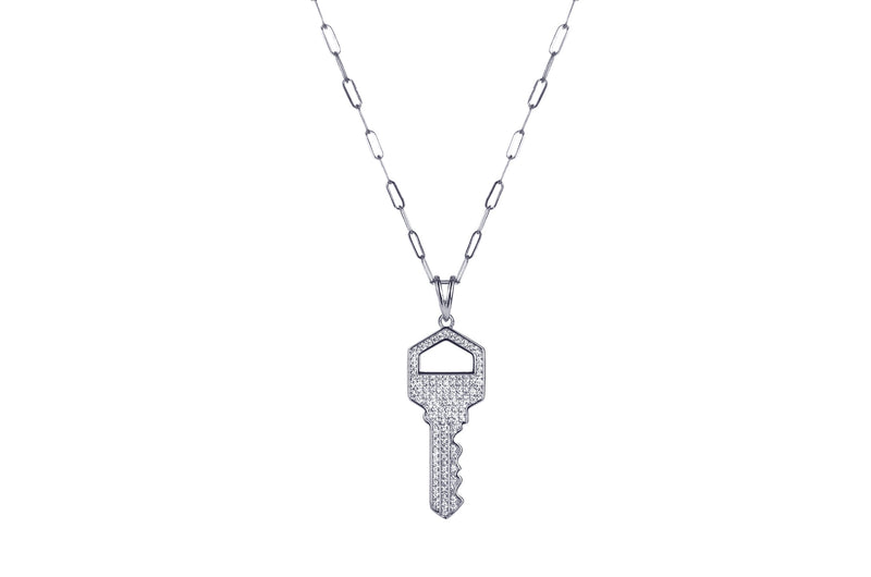 THE HIGH SPARKLE KEY CHAIN - Kette mit Anhänger - Silber