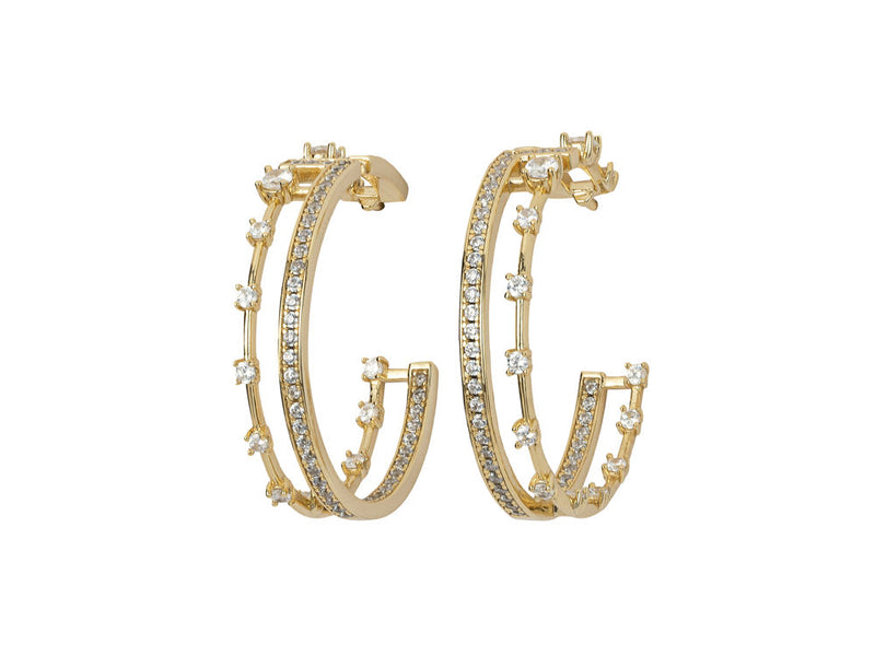 TIARA - THE BIG CROWN HOOPS - GOLD