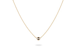 Single Ball Necklace  - Moderne Kette mit Kugelanhänger -  Gold - CLASSYANDFABULOUS JEWELRY