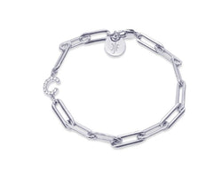 VALDA JUMBO INITIAL Bracelet - Silber