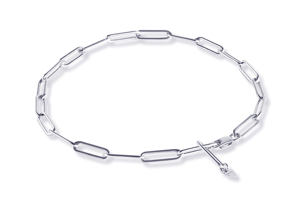 VALDA LARGE Anklet - Cooles Fusskettchen - Silber