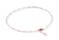 VALDA SMALL Anklet - Zartes Fusskettchen - Roségold