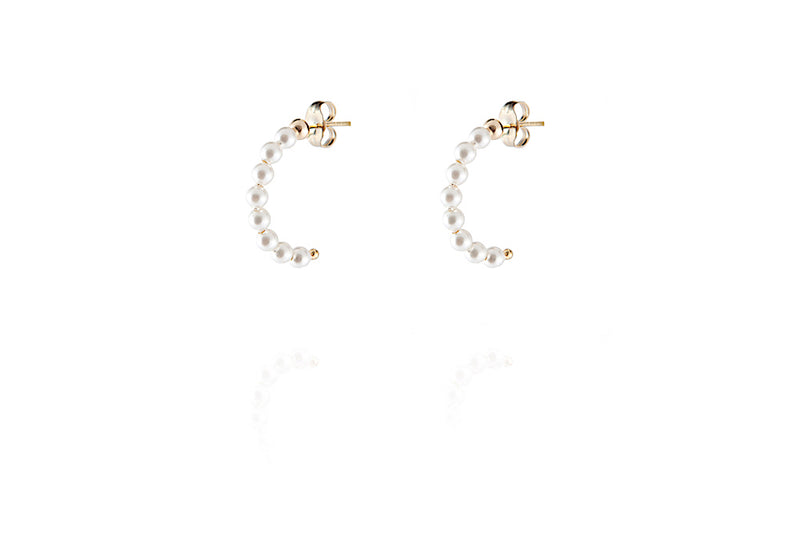 ELIN Pearl Earrings Mini - Ohrring mit Perlen - Gold - CLASSYANDFABULOUS JEWELRY