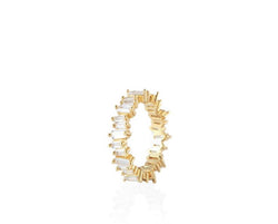 LORA BAGUETTE RING - Gold - LIMITIERT - CLASSYANDFABULOUS JEWELRY