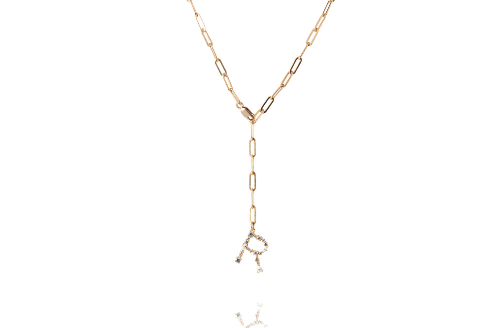 Coole Buchstaben Kette - The Big 2in1 Letter Chain - Gold - CLASSYANDFABULOUS JEWELRY