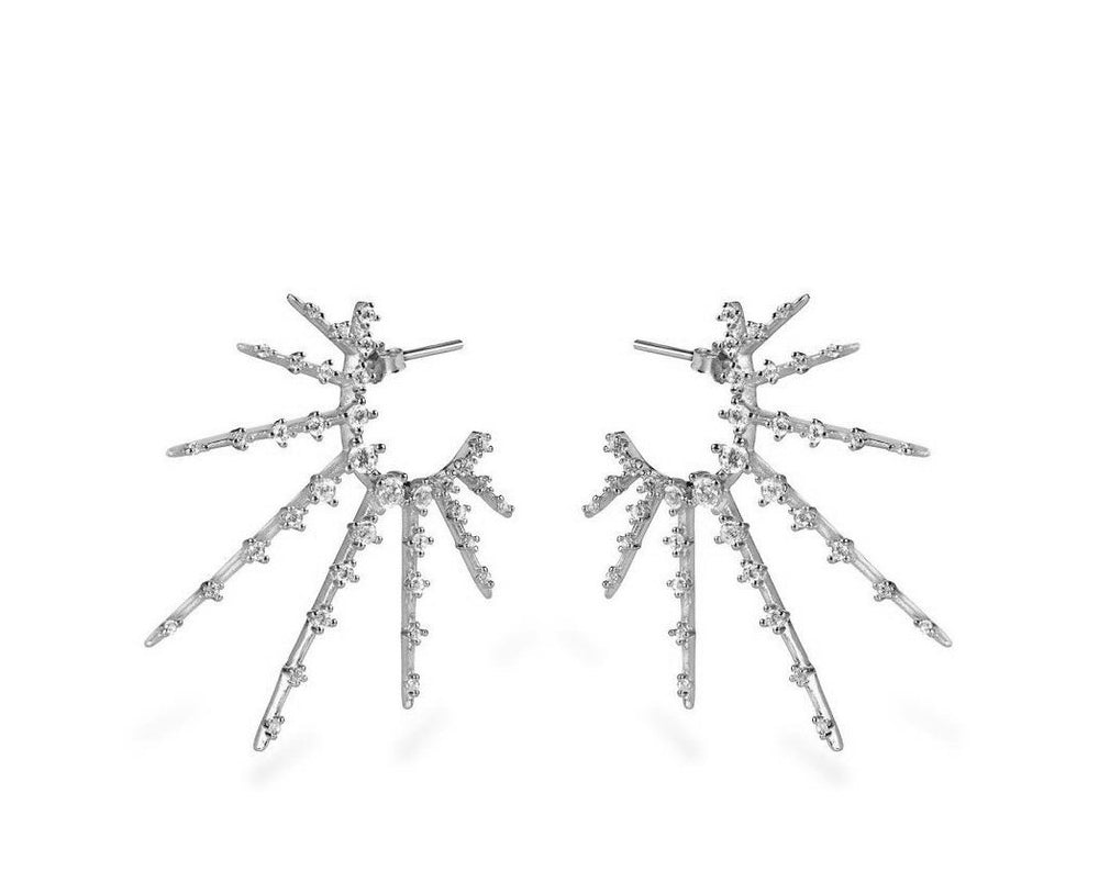 GIZA Starburst Earrings - Silber - CLASSYANDFABULOUS JEWELRY