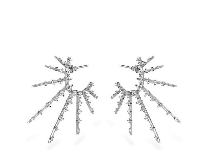 GIZA Starburst Earrings - Silber - CLASSYANDFABULOUS JEWELRY