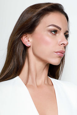 LORA STUD Earrings - Silber - CLASSYANDFABULOUS JEWELRY