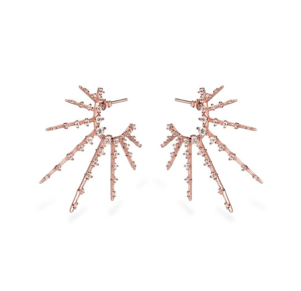 GIZA STARBURST EARRINGS - Roségold - CLASSYANDFABULOUS JEWELRY