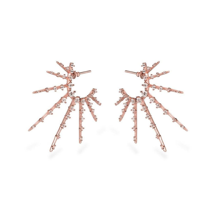 GIZA STARBURST EARRINGS - Roségold - CLASSYANDFABULOUS JEWELRY