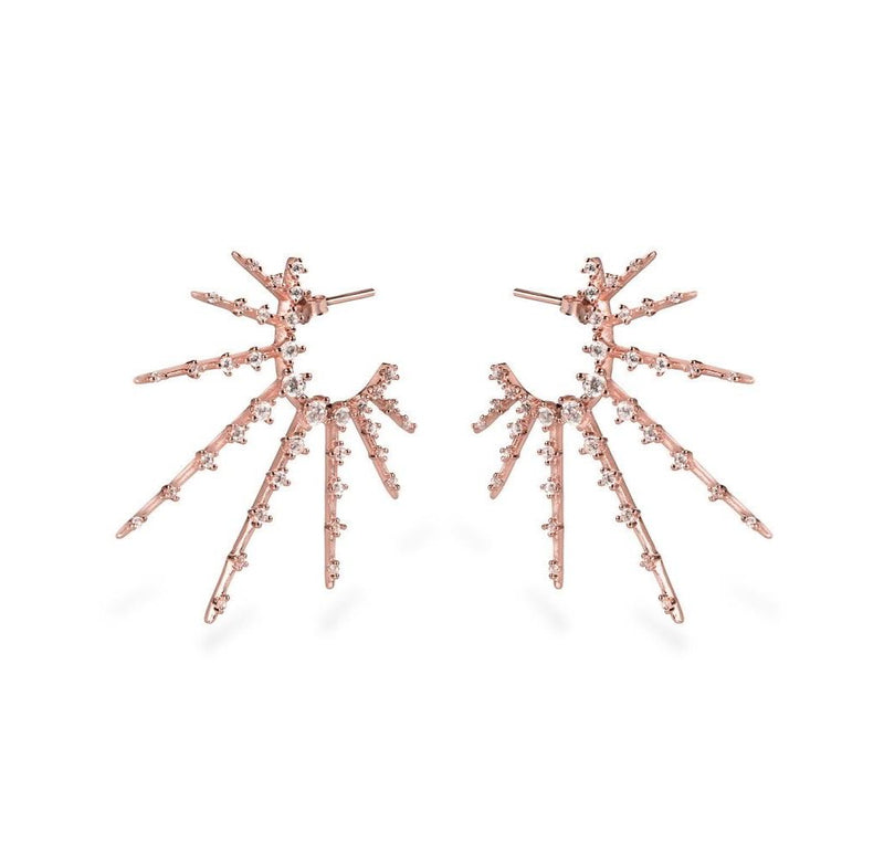 GIZA STARBURST EARRINGS - Roségold - CLASSYANDFABULOUS JEWELRY