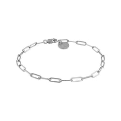 Valda Small Long Link Bracelet - Gliederarmband -  Silber - CLASSYANDFABULOUS JEWELRY