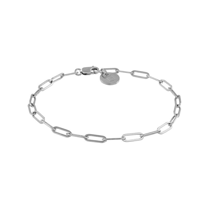 Valda Small Long Link Bracelet - Gliederarmband -  Silber - CLASSYANDFABULOUS JEWELRY