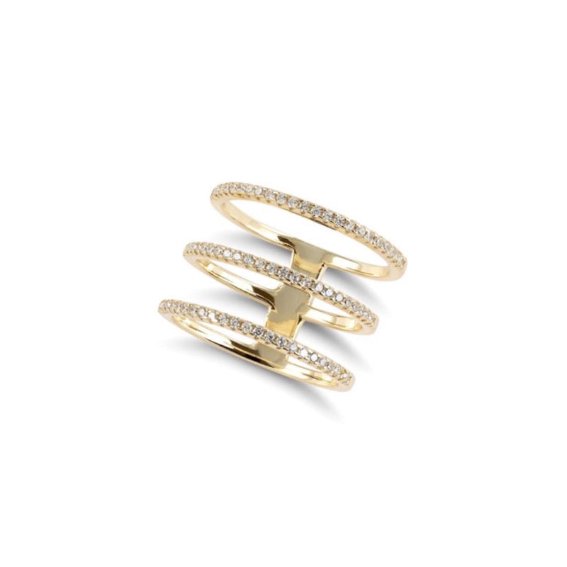 ALEA TRIPLE Ring - Gold - LIMITIERT - CLASSYANDFABULOUS JEWELRY