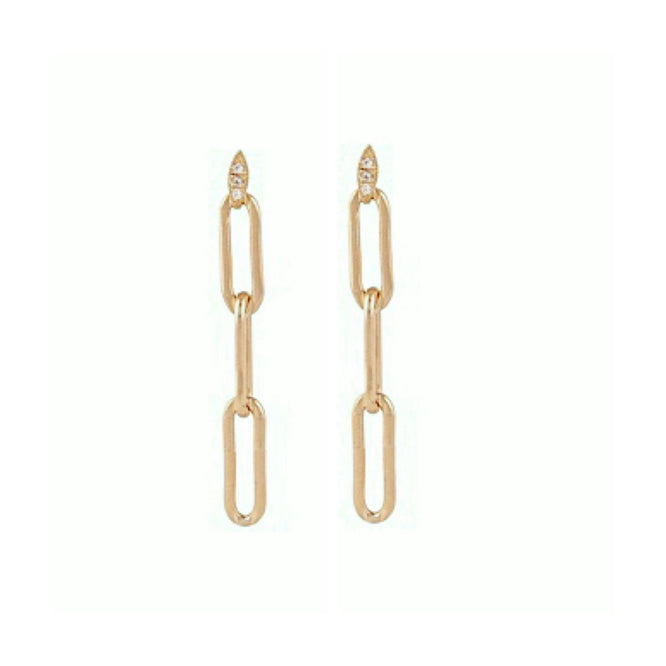 VALDA Marquise Earrings  - versch. Längen - Gold - CLASSYANDFABULOUS JEWELRY