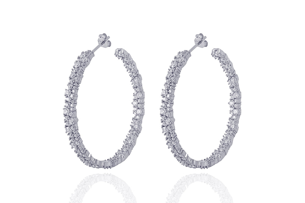 ANAH - DAZZL BIG HOOPS - Silber- LIMITIERT