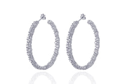 ANAH - DAZZL BIG HOOPS - Silber- LIMITIERT