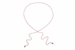 KEVA - Modern Tie Necklace - Roségold - CLASSYANDFABULOUS JEWELRY