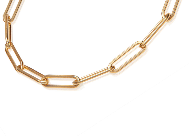 VALDA JUMBO Anklet - Grobes Fusskettchen - Gold