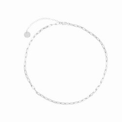 Valda Small Long Link Choker -  Silber - CLASSYANDFABULOUS JEWELRY