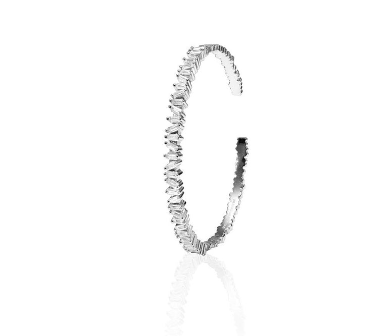 LORA GLOW Bangle - Silber Rhodiniert - LIMITIERT - CLASSYANDFABULOUS JEWELRY