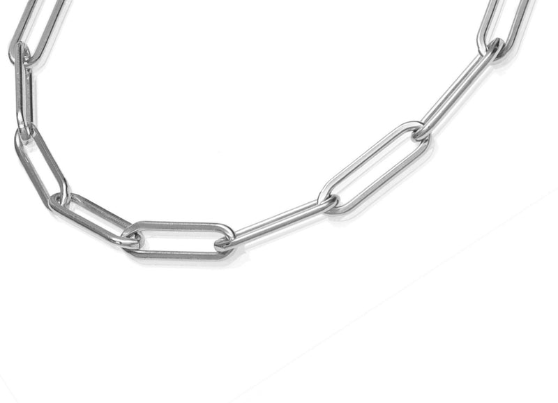 VALDA JUMBO Anklet - Cooles Fusskettchen - Silber