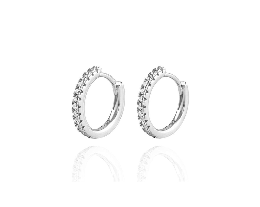 ALEA Mini Hoops - Kleine Creolen - 12mm - Silber rhodiniert