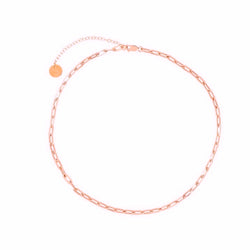 Valda Small Long Link Choker -  Roségold - CLASSYANDFABULOUS JEWELRY