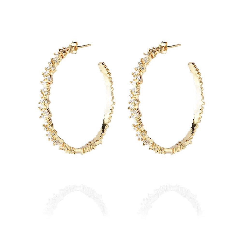 LORA BIG HOOPS - Gold - LIMITIERT - CLASSYANDFABULOUS JEWELRY