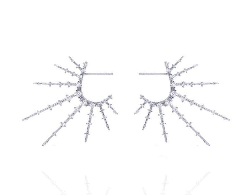 GIZA Starburst Earrings - Silber