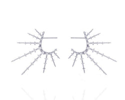 GIZA Starburst Earrings - Silber