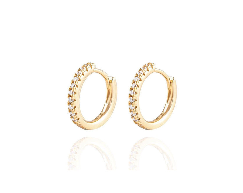 ALEA MINI HOOPS - Kleine Creolen - 12mm - Gold/ Roségold