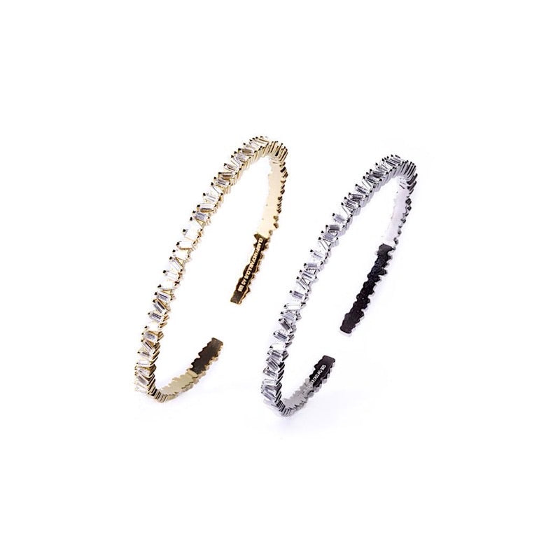 LORA GLOW Bangle - Silber Rhodiniert - LIMITIERT - CLASSYANDFABULOUS JEWELRY