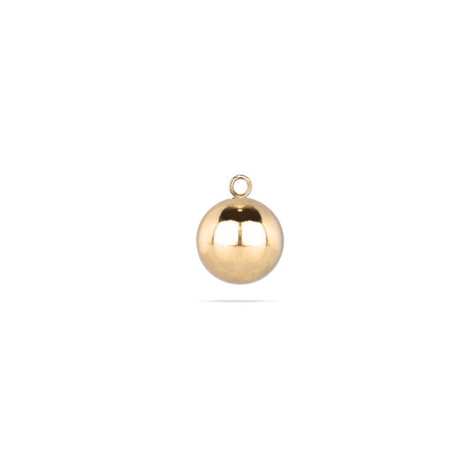 The BALL Charm - Silber / Gold - CLASSYANDFABULOUS JEWELRY