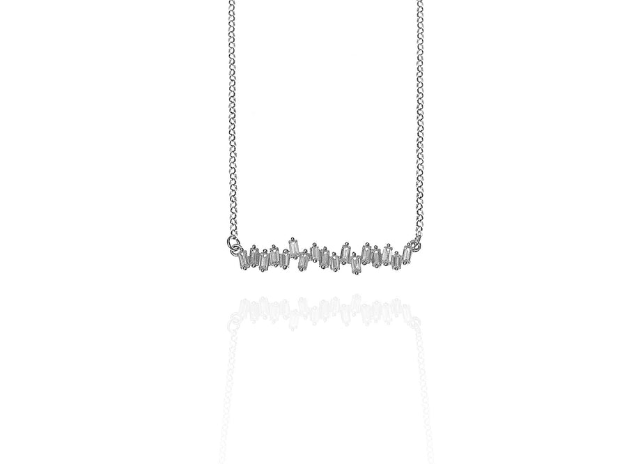 LORA BAGUETTE CHAIN- Silber Rhodiniert - LIMITIERT - CLASSYANDFABULOUS JEWELRY