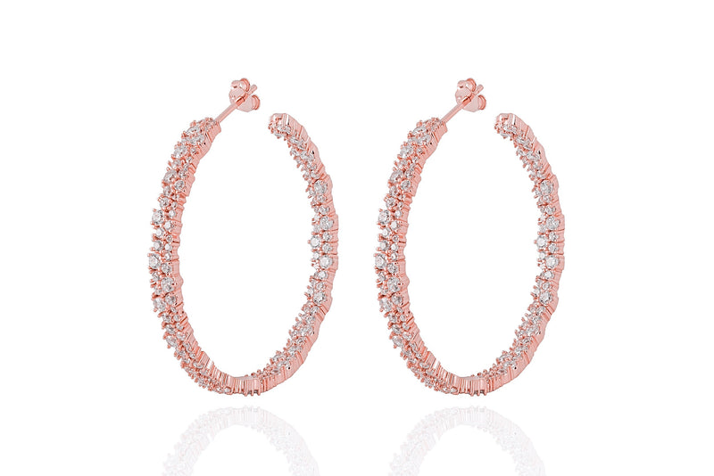 ANAH - DAZZL BIG HOOPS - Roségold - LIMITIERT